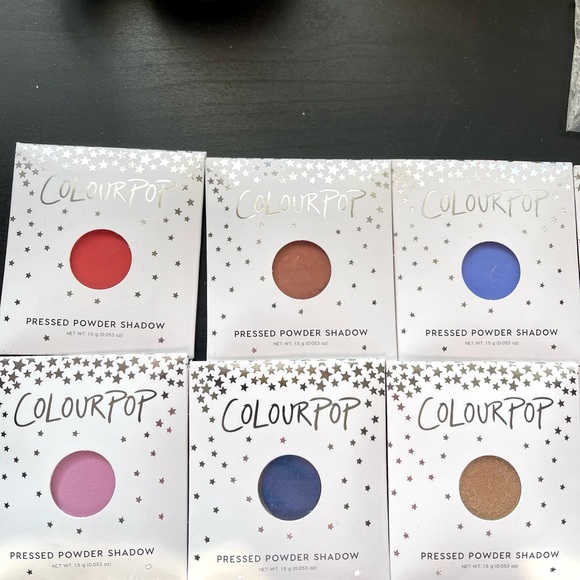 Set of 26 Colourpop Single Eyeshadows, blues purples pinks browns champagnes - Picture 3 of 5